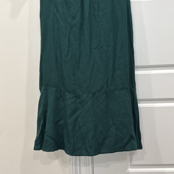 NEW Girls Hunter Green Dress Holiday Party Short Sleeve, size XL 14-16 - Picture 3 of 11